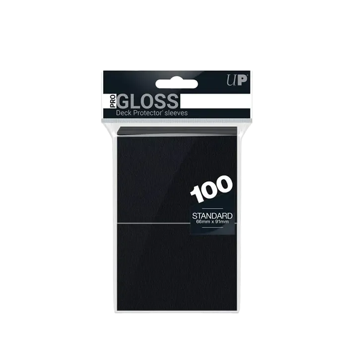 PRO-Gloss Standard Deck Protector Sleeves Black