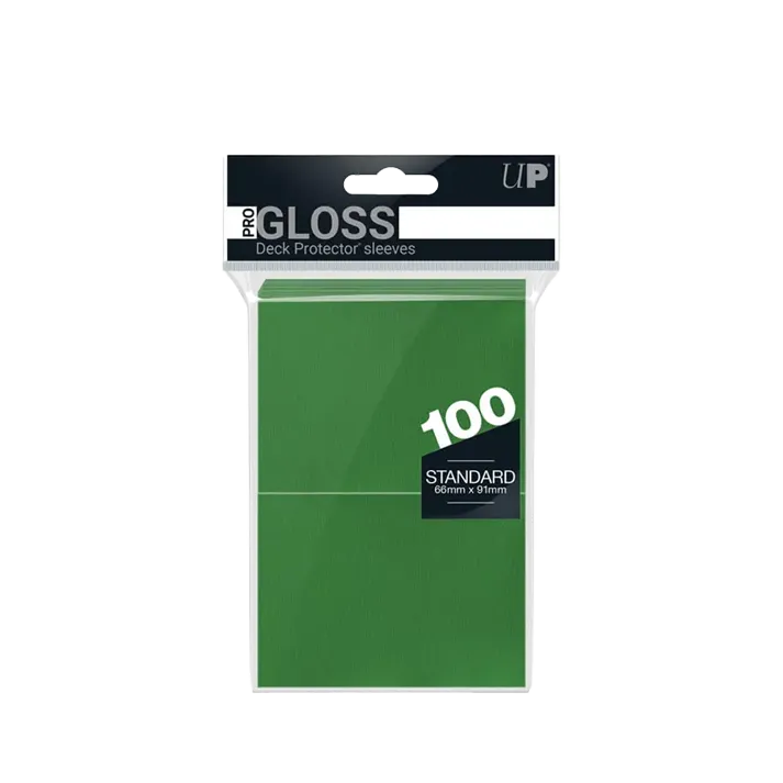PRO-Gloss Standard Deck Protector Sleeves Green