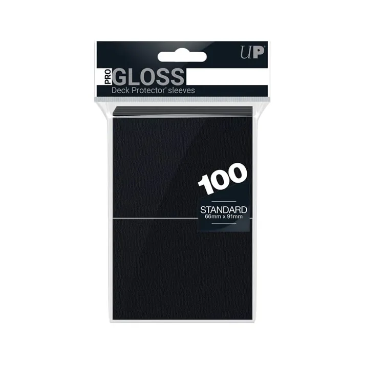 PRO-Gloss Standard Deck Protector Sleeves Black