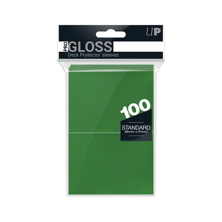 PRO-Gloss Standard Deck Protector Sleeves Green