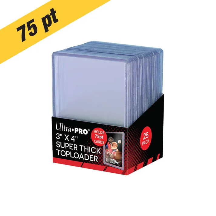 Ultra Pro Top Loaders 3x4 75PT